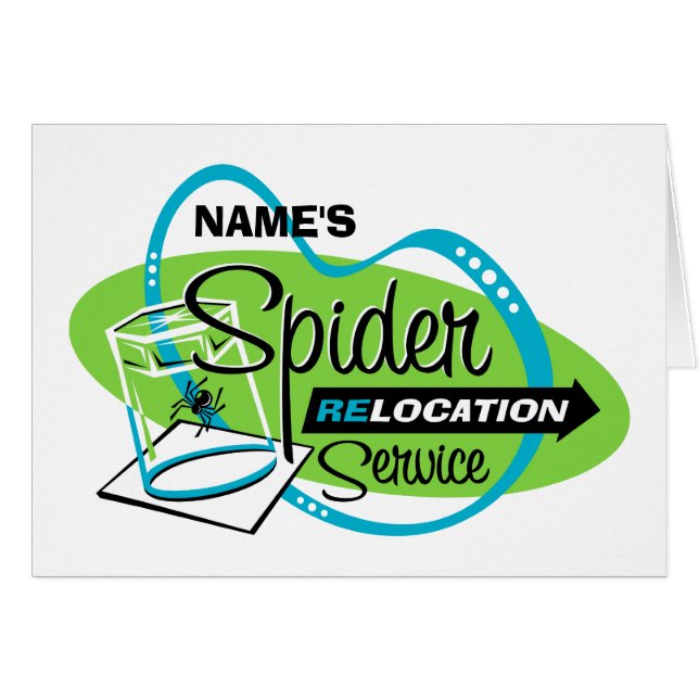PERSONALIZED Spider Relocation Service (Voorkant Horizontaal)