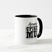 Personalized 'Spiked Mug' Funny, Cute & Silly Mok (Voorkant rechts)