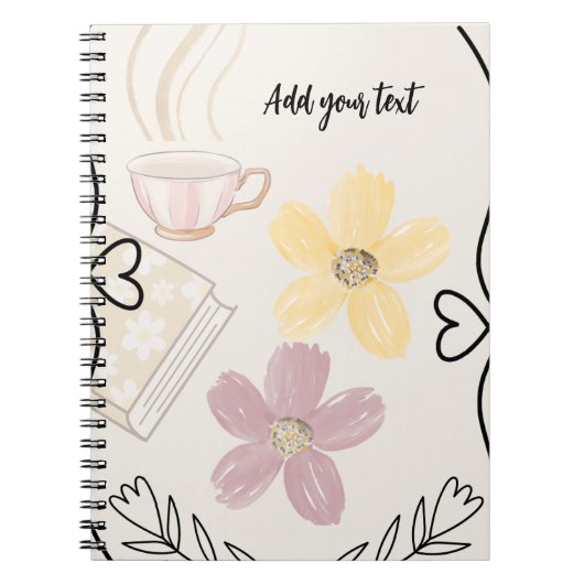 Personalized Spiral Photo Love Notebook Notitieboek (Voorkant)
