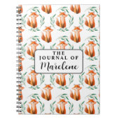 Personalized Spiral Photo Notebook – Cute Fox  Notitieboek (Voorkant)