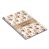 Personalized Spiral Photo Notebook – Cute Fox  Notitieboek (Rechterzijde)