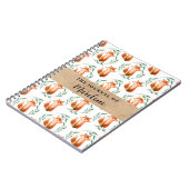 Personalized Spiral Photo Notebook – Cute Fox  Notitieboek (Linkerzijde)