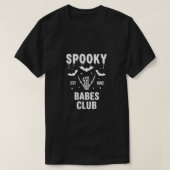 Personalized Spooky Halloween Group College Party T-shirt (Design voorkant)