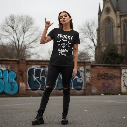 Personalized Spooky Halloween Group College Party T-shirt