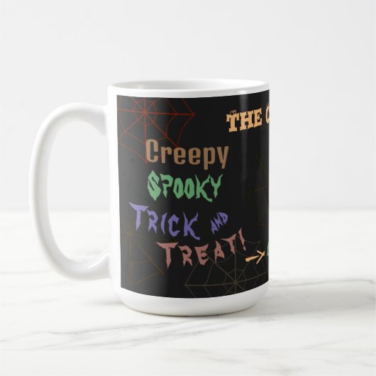 Personalized Spooky Halloween Magically Potions Koffiemok (Links)