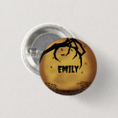Personalized Spooky Hand Emo Ronde Button 3,2 Cm (Voorkant /achterkant)