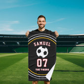 Personalized Sports coach soccer Football Player Handdoek