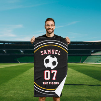 Personalized Sports coach soccer Football Player Handdoek