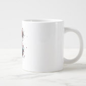 Personalized Sports Fan Monogram Custom Initial  Grote Koffiekop (Rechts)