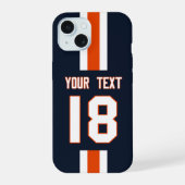 Personalized Sports Jersey  iPhone 15 Case (Achterkant)