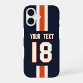 Personalized Sports Jersey  iPhone 16 Hoesje (Achterkant)