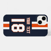 Personalized Sports Jersey  iPhone Hoesje (Achterkant horizontaal)