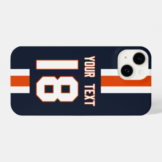Personalized Sports Jersey  iPhone Hoesje (Achterkant horizontaal)