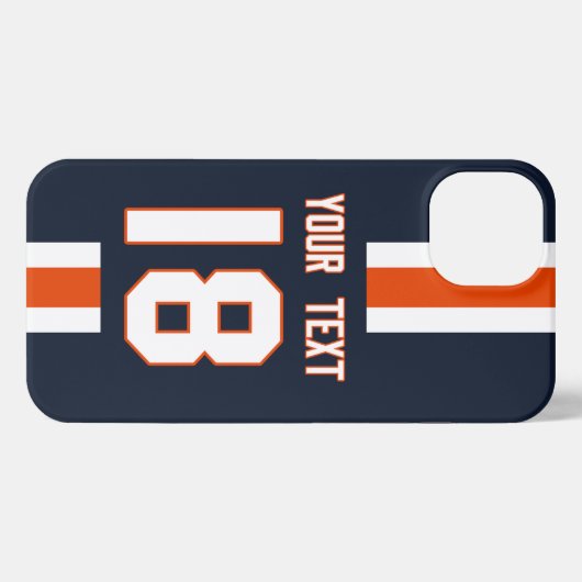 Personalized Sports Jersey  iPhone Hoesje (Achterkant horizontaal)