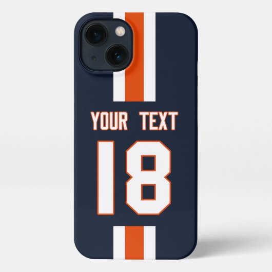 Personalized Sports Jersey  iPhone Hoesje (Achterkant)
