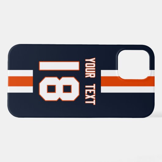 Personalized Sports Jersey  iPhone Hoesje (Achterkant horizontaal)