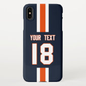 Personalized Sports Jersey  iPhone Hoesje (Achterkant)