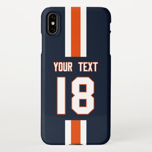 Personalized Sports Jersey  iPhone Hoesje (Achterkant)