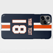 Personalized Sports Jersey  iPhone Hoesje (Achterkant horizontaal)