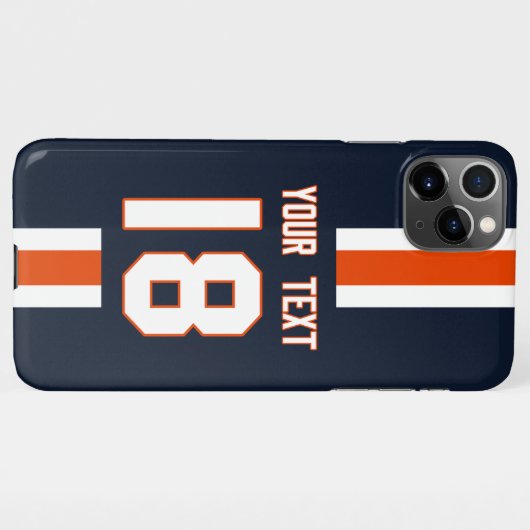 Personalized Sports Jersey  iPhone Hoesje (Achterkant horizontaal)