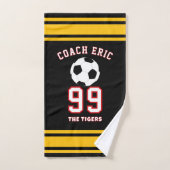 Personalized Sports soccer coach Football Player Handdoek (Handdoek)