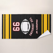 Personalized Sports Towel | Custom Football Player Badhanddoek (Badhanddoek)