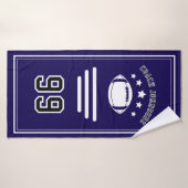 Personalized Sports Towel | Custom Football Player Badhanddoek (Badhanddoek)