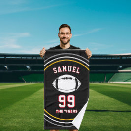Personalized Sports Towel | Custom Football Player Handdoek
