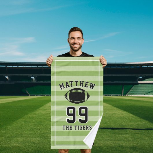 Personalized Sports Towel | Custom Football Player Handdoek