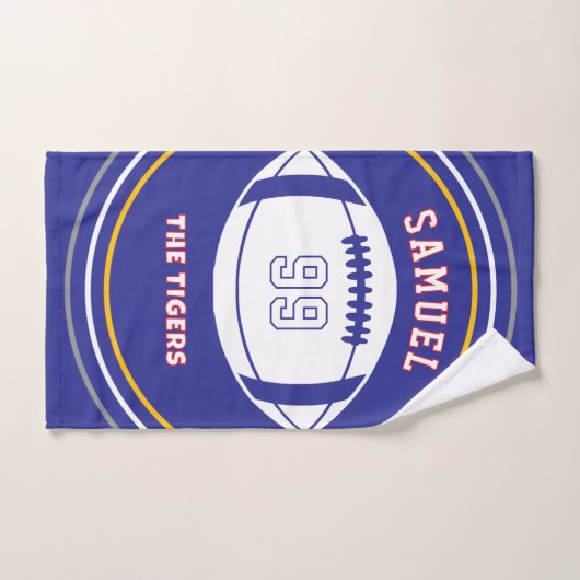 Personalized Sports Towel | Custom Football Player Handdoek (Handdoek)
