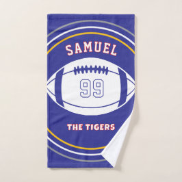 Personalized Sports Towel | Custom Football Player Handdoek