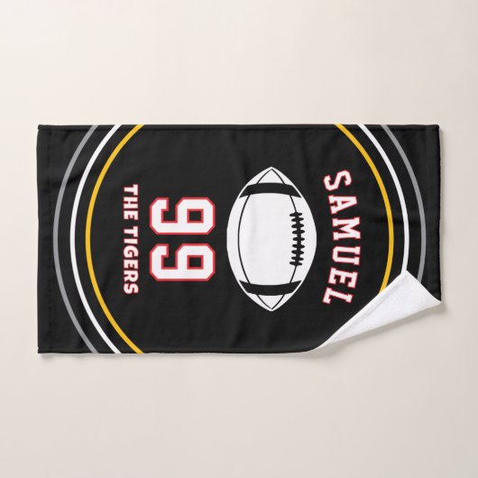 Personalized Sports Towel | Custom Football Player Handdoek (Handdoek)