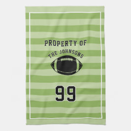 Personalized Sports Towel | Custom Football Player Theedoek