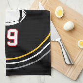 Personalized Sports Towel | Custom Football Player Theedoek (Quarter Fold)