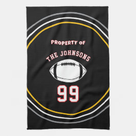 Personalized Sports Towel | Custom Football Player Theedoek
