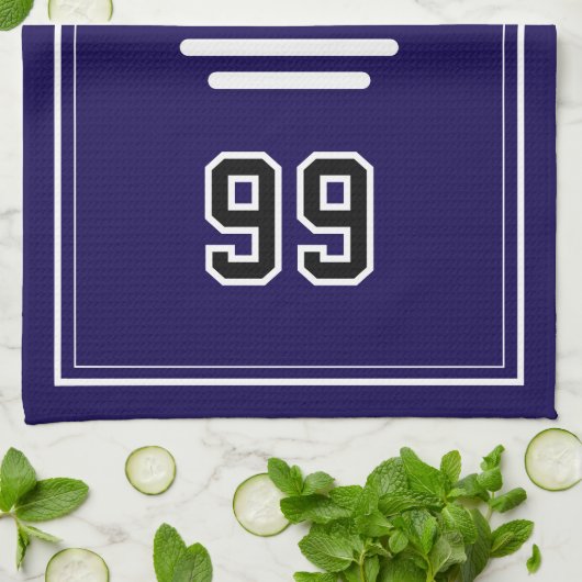 Personalized Sports Towel | Custom Football Player Theedoek (Gevouwen)