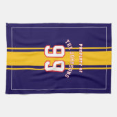 Personalized Sports Towel | Custom Football Player Theedoek (Horizontaal)