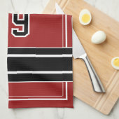 Personalized Sports Towel | Custom Football Player Theedoek (Quarter Fold)