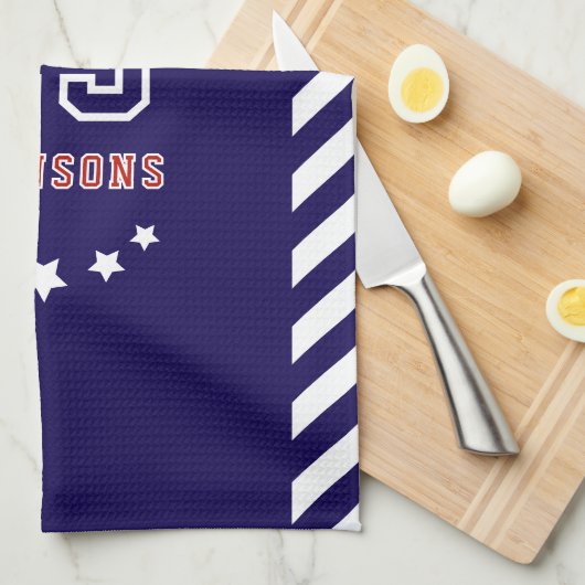 Personalized Sports Towel Custom team merch  Theedoek (Quarter Fold)