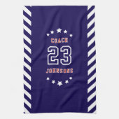 Personalized Sports Towel Custom team merch  Theedoek (Verticaal)