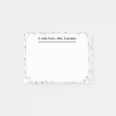 Personalized spring Floral for teachers present  Post-it® Notes (Voorkant)
