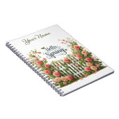 Personalized Spring Floral Spiral Notebook Notitieboek (Rechterzijde)