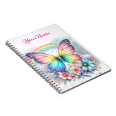 Personalized Spring Floral Spiral Notebook Notitieboek (Rechterzijde)