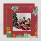 Personalized Square Holiday Card (Voorkant / Achterkant)