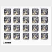 Personalized Square Photo Sticker Sheet (Vel)