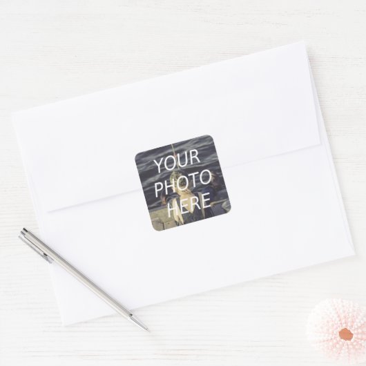 Personalized Square Photo Sticker Sheet (Envelop)
