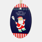 Personalized Squash Sports Keramisch Ornament (Links)