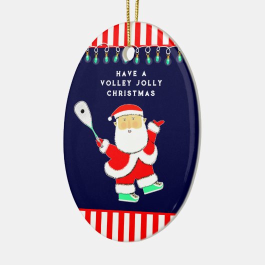 Personalized Squash Sports Keramisch Ornament (Links)