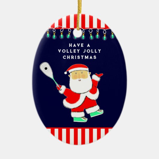 Personalized Squash Sports Keramisch Ornament (Voorkant)