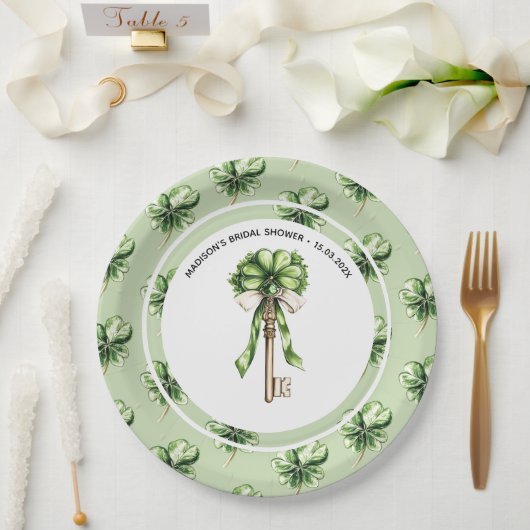 Personalized St. Patrick’s Day Bridal Shower Papieren Bordje (Huwelijk)